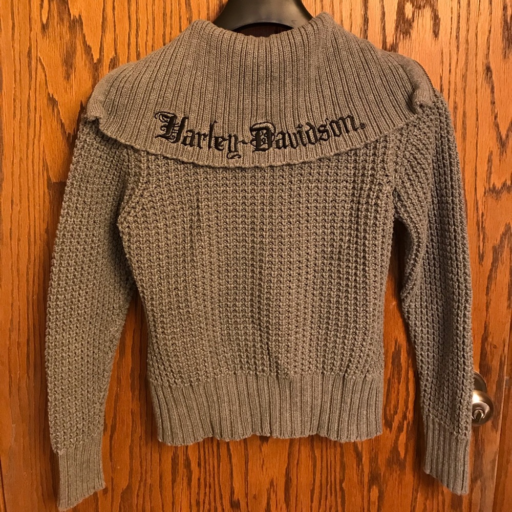 Harley Davidson Knitted Cable Sweater